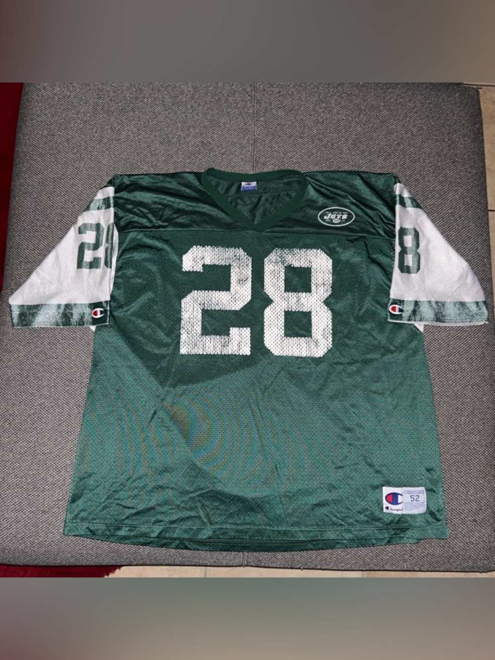 90s Champion New York Jets Curtis Martin Green Football jersey size 2XL